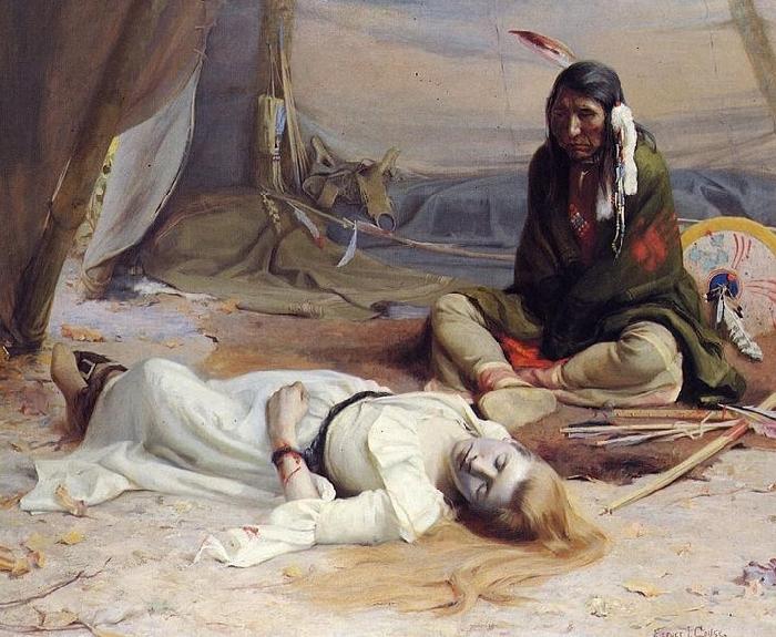 Eanger Irving Couse The Captive oil painting image